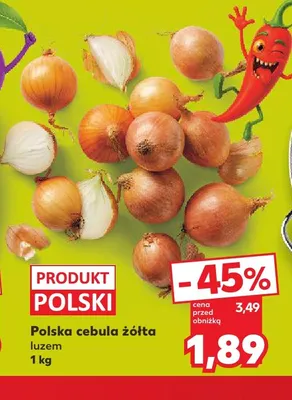 Cebula żółta polska promocja w Kaufland