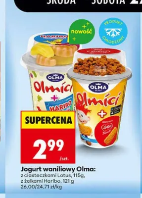 Jogurt waniliowy Olma promocja w Biedronka