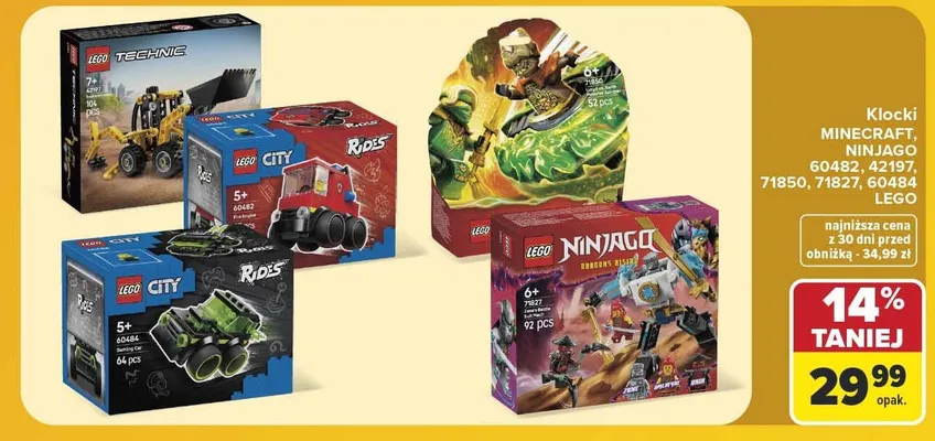 Klocki LEGO City 60482 promocja w Carrefour