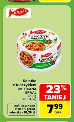 Sałatka z tuńczykiem mexicana Graal promocja w Carrefour Market