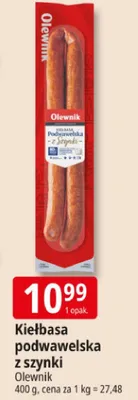 Kiełbasa podwawelska z szynki promocja w Leclerc