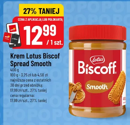 Krem Lotus Biscoff Spread Smooth promocja w POLOmarket