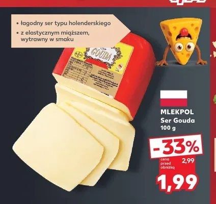 Ser Gouda Mlekpol promocja w Kaufland