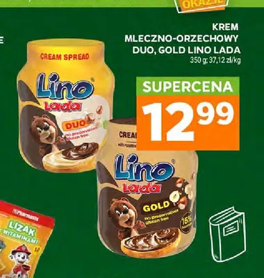 Krem mleczno-orzechowy Duo Lino Lada promocja w Stokrotka