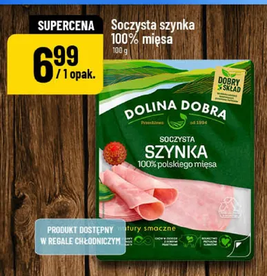 Soczysta szynka 100% mięsa Dolina Dobra promocja w POLOmarket