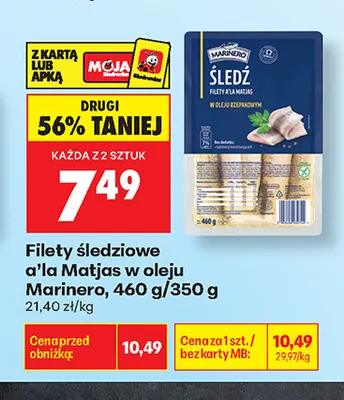 Filety a'la matjas solone MARINUS promocja w Biedronka