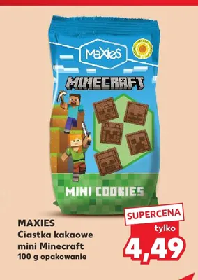 Ciastka kakaowe mini Minecraft Maxies promocja w Kaufland