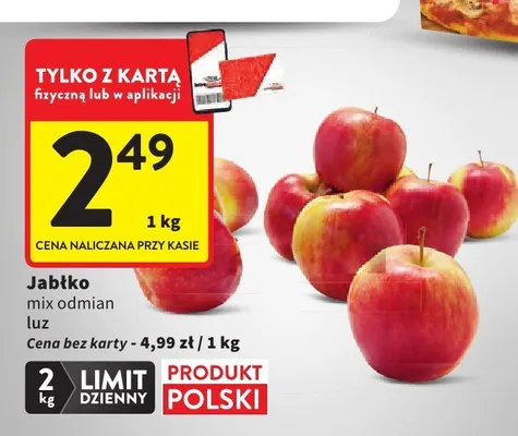 Jabłko mix odmian luz promocja w Intermarche