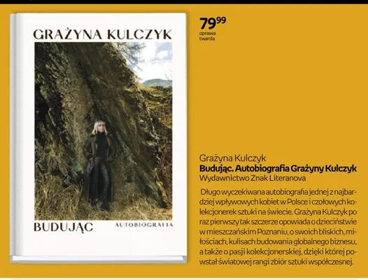 Książka Budując. Autobiografia Grażyny Kulczyk Grażyna promocja w Empik