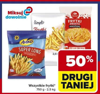 Frytki Simply Frutki promocja w Carrefour Market
