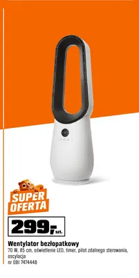 Wentylator bezłopatkowy promocja w OBI
