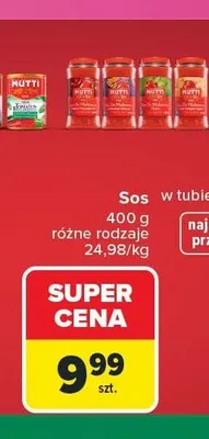 Sos Mutti w tubie promocja w Carrefour