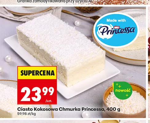 Ciasto Kokosowa Chmurka Princessa promocja w Biedronka