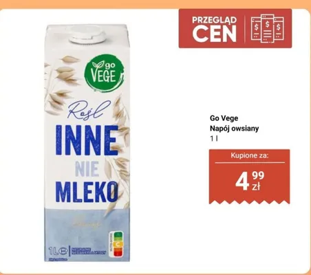 Napój owsiany Go Vege promocja w Biedronka