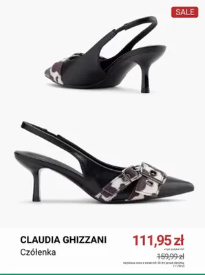 Czółenka damskie Claudia Ghizzani promocja w Deichmann