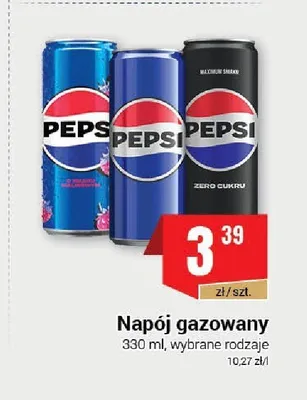 Napój gazowany Pepsi Zero Cukru promocja w Premium Nasz Sklep
