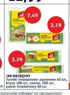 Torebki śniadaniowe zawiązywane Jan Niezbędny promocja w Blue Stop