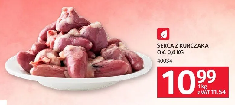 Serca z kurczaka promocja w Selgros