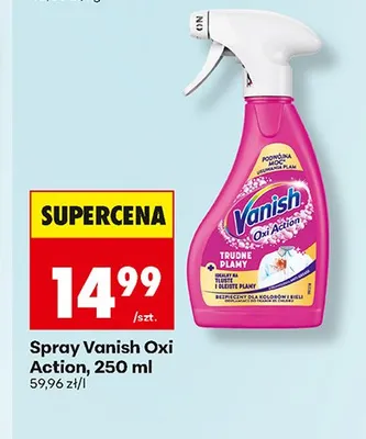 Spray Vanish Oxi Action promocja w Biedronka