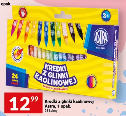 Kredki z glinki kaolinowej Astra promocja w Twój Market