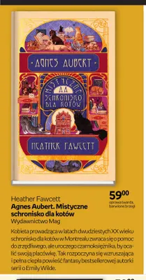 Książka Agnes Aubert. Mistyczne schronisko dla kotów Heather Fawcett Wydawnictwo Mag promocja w Empik