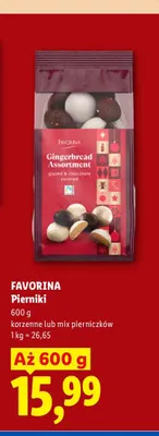 Pierniki mix pierniczków Favorina promocja w Lidl
