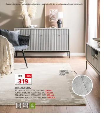 Dywan Exclusive Ivory 190x280 cm promocja w Komfort