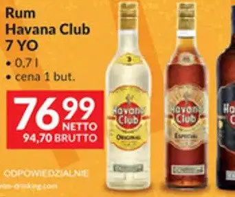 Rum Havana Club 7 YO promocja w Makro