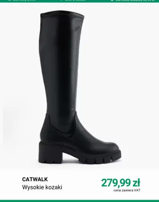 Wysokie kozaki Catwalk promocja w Deichmann