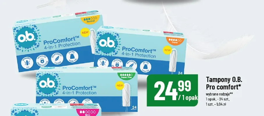 Tampony o.b. ProComfort Mini promocja w POLOmarket