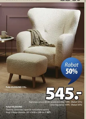 Fotel VILDSUND promocja w Jysk