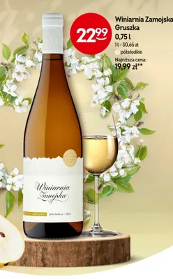Winiarnia Zamojska Gruszka półsłodkie promocja w Żabka