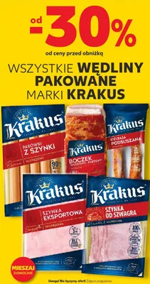 Wędliny pakowane wszystkie rodzaje promocja w Kaufland