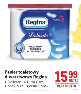 Papier toaletowy 4-warstwowy Regina Ultra Care promocja w Makro