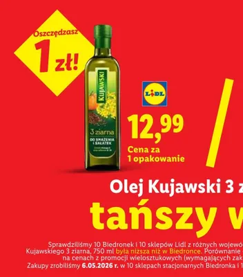 Olej Kujawski 3 ziarna promocja w Lidl