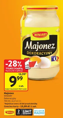 Majonez Dekoracyjny Winiary promocja w Intermarche