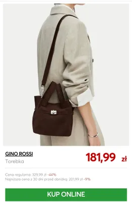 Torebka Gino Rossi promocja w eobuwie.pl