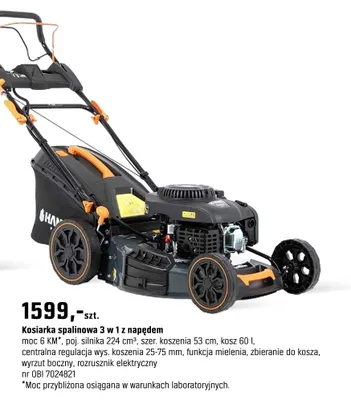 Kosiarka spalinowa 3 w 1 z napędem promocja w OBI