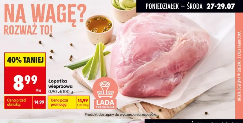 Łopatka wieprzowa promocja w Biedronka