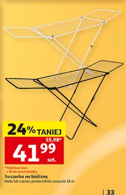 Suszarka na bieliznę promocja w Auchan