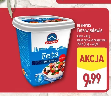 Ser Feta w zalewie Olympus promocja w Aldi