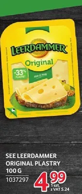 Ser Leerdammer Original plastry 100 g promocja w Selgros