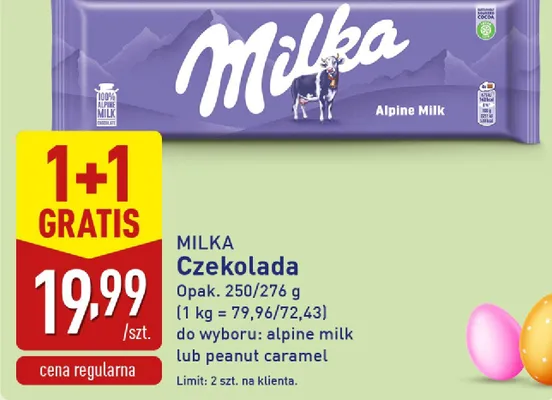 Czekolada Alpine Milk promocja w Aldi