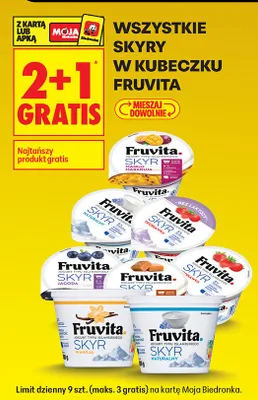 Skyr w kubeczku 2+1 GRATIS promocja w Biedronka