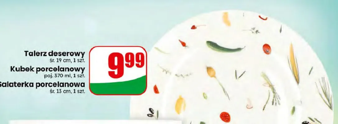 Talerz deserowy śr. 19 cm promocja w Dino