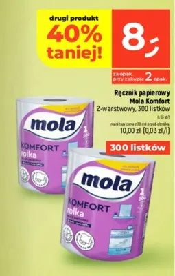 Ręcznik papierowy 2-warstwowy, 300 listków promocja w Dealz