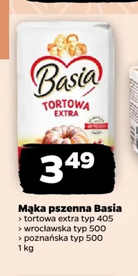Mąka pszenna tortowa extra typ 405 Basia promocja w Netto