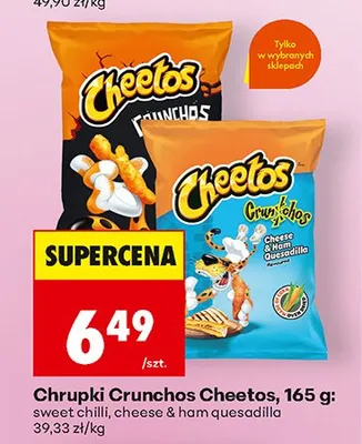 Chrupki Crunchos Cheetos sweet chilli promocja w Biedronka