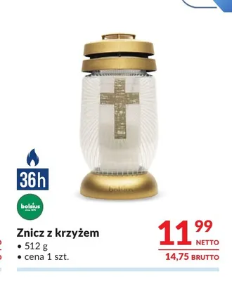 Znicz z krzyżem Bolsius promocja w Makro