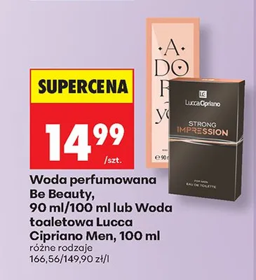 Woda toaletowa Lucca Cipriano Strong Impression Men promocja w Biedronka